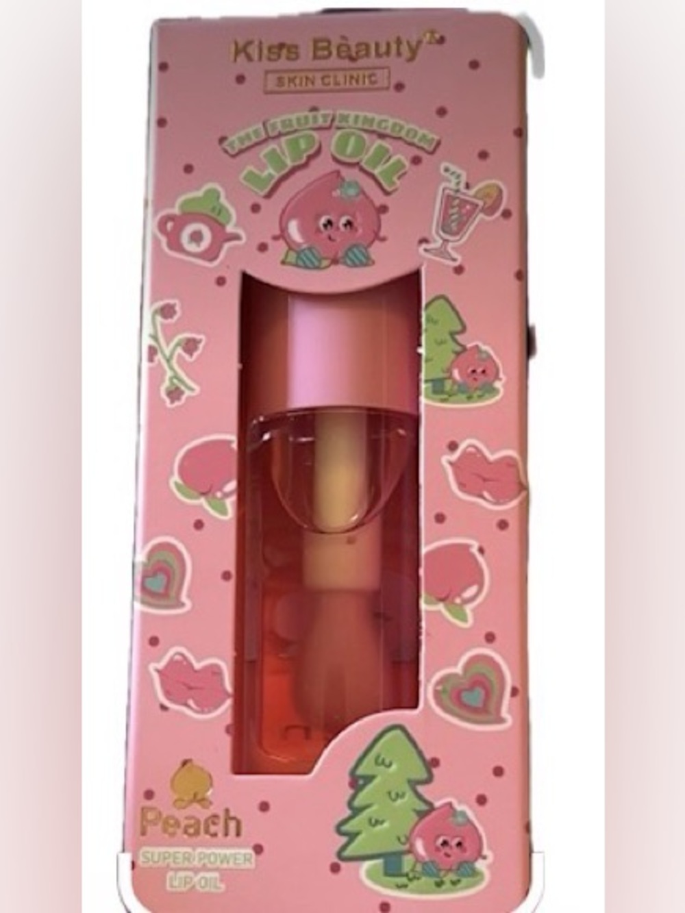 Kiss Beauty "The Fruit Kingdom" Peach Super Power Lip Oil